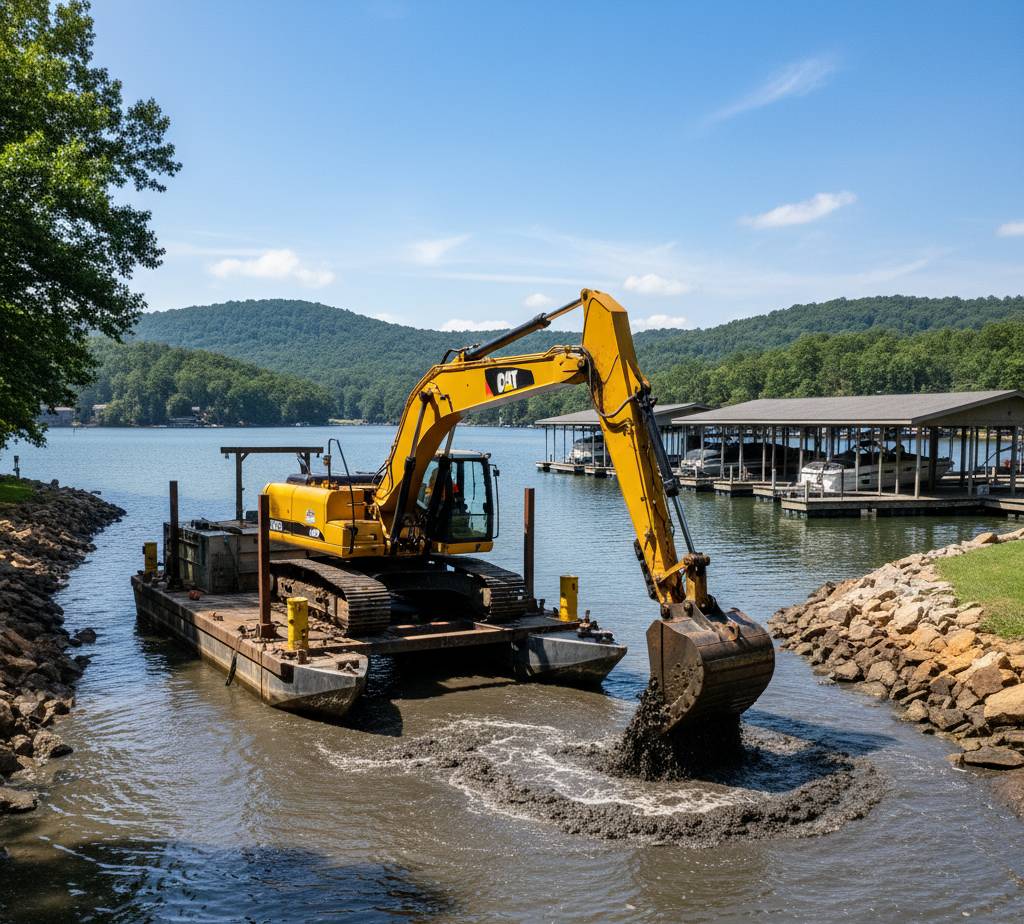 Mechanical Dredging for North Carolina Ponds and Lakes